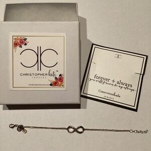 Forever & Always Sterling Silver Bracelet Made by ChrisKate Jewelry 